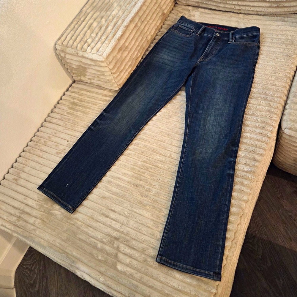 Lucky Brand 363 Vintage Straight Jeans Mens 29x32 Dark Wash Coolmax Stretch